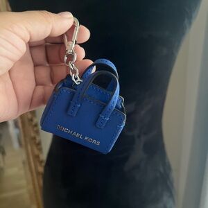 Michael Kors Royal Blue Mini Handbag Keychain